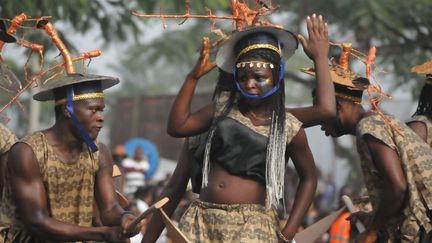 Le carnaval de Calabar, la capitale de l'Etat de Cross River au Nigeria, est considéré comme la plus grande fête de rue d'Afrique. (Sipa/Chine nouvelle)