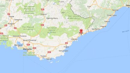 La personne âgée a été découverte dans un sous-sol d'un immeuble à l'est de la ville de Nice. (GOOGLE MAPS)