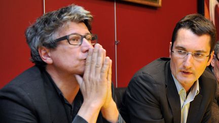 &nbsp; (Olivier Dartigolles et Éric Coquerel en campagne en 2012 © MaxPPP)