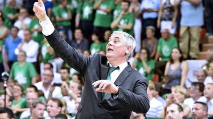 Le coach du CSP Limoges, Philippe Hervé. (PASCAL LACHENAUD / AFP)