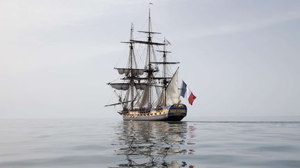 L'Hermione en avril 2015 à La Rochelle
 (Francois Mori/AP/SIPA)