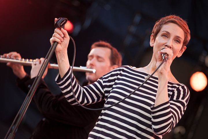 Stacey Kent avec son mari, Jim Tomlinson, flûtiste et saxophoniste 
 (Marion Tisserand )