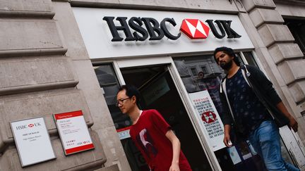 Le géant bancaire britannique HSBC envisage de supprimer 10 000 nouveaux emplois, selon le quotidien Financial Times, lundi 7 octobre 2019. (DAVID CLIFF / NURPHOTO / AFP)