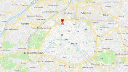 Le magasin cambriolé se situe dans le 17e arrondissement de Paris. (GOOGLE MAPS)