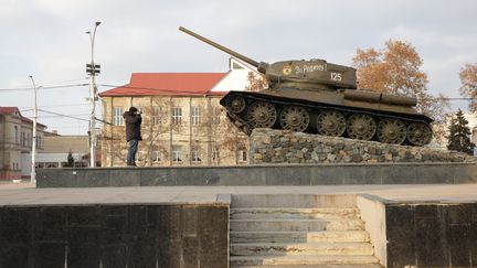 À Tirasopol en Transnistrie, une&nbsp;région moldave autoproclamée indépendante où stationnent des soldats russes (LP/OLIVIER ARANDEL / MAXPPP)