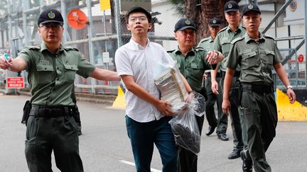 Figure du mouvement, l'étudiant Joshua Wong, qui avait été emprisonné lors de la révolution des parapluies, est libéré le 17 juin. (TYRONE SIU / X02605)