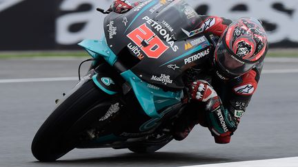 Le Français Fabio Quartararo (Yamaha) à l'attaque (JOSE JORDAN / AFP)