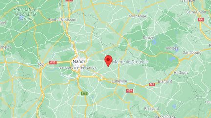 Le double infanticide est survenu à Drouville, à l'est de Nancy (Meurthe-et-Moselle), le 15 février 2022. (GOOGLE MAPS)