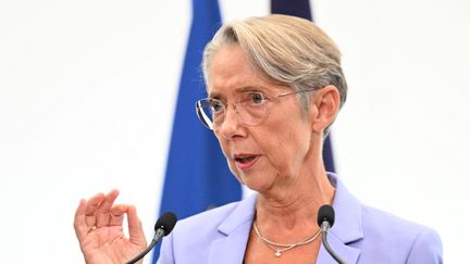 La Première ministre Elisabeth Borne, le 14 septembre 2022 à Paris. (BERTRAND GUAY / AFP)