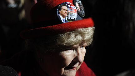 Une supportrice de Mitt Romney, Caroline du Sud, 20 janvier 2012. (RAINIER EHRHARDT / REUTERS)