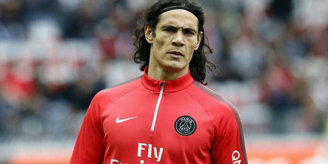 L'attaquant du PSG, Edinson Cavani