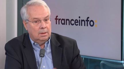 Marc Rochet, directeur général d'Air Caraïbes et de French Bee, était l'invité éco de franceinfo vendredi 22 avril.&nbsp; (FRANCEINFO / RADIO FRANCE)