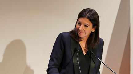 La maire de Paris, Anne Hidalgo, lors de l'inauguration de la cathédrale orthodoxe Sainte-Trinité de Paris, le 19 octobre 2016. (REGIS DUVIGNAU / REUTERS)