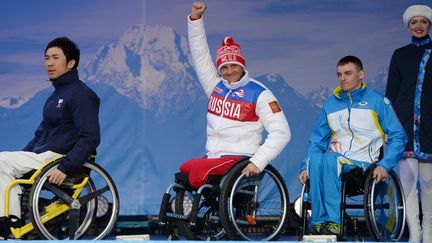 Roman Petushkov, premier médaillé d'or russe en biathlon assis  (ALEXEY FILIPPOV / RIA NOVOSTI)