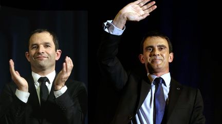 Illustration débat du second tour de la primaire de la gauche entre Benoît Hamon et Manuel Valls. (LIONEL VADAM  / MAXPPP)