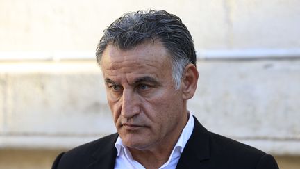 L'ancien coach de Nice, Christophe Galtier le 15 décembre 2023. (VALERY HACHE / AFP)