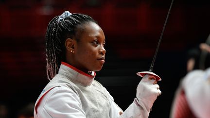 Clémence Delavoipière lors des championnats d'Europe d'escrime fauteuil, le 10 mars 2024. (DIDIER ECHELARD / FEDERATION FRANÇAISE HANDISPORT)