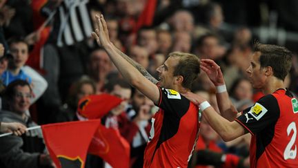 La joie des Rennais (JEAN-SEBASTIEN EVRARD / AFP)