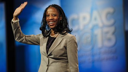 Mia Love, premi&egrave;re femme noire r&eacute;publicaine &eacute;lue au Congr&egrave;s am&eacute;ricain, dans le Maryland, le 16 mars 2013. (PETE MAROVICH / GETTY IMAGES NORTH AMERICA / AFP)