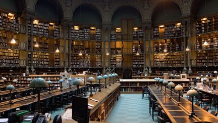 La salle de lecture de la Bibliothèque Nationale de France (Richelieu)
 (MATTES René / hemis.fr)