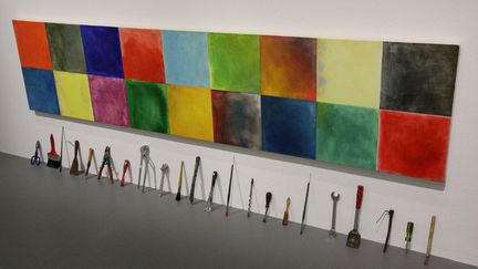 Jim Dine, "A Thin Kindergarten Picture", 1974, Collection Centre Pompidou, Musée nationale d'art moderne
 (photo Ginies / Sipa © Adagp, Paris 2018)