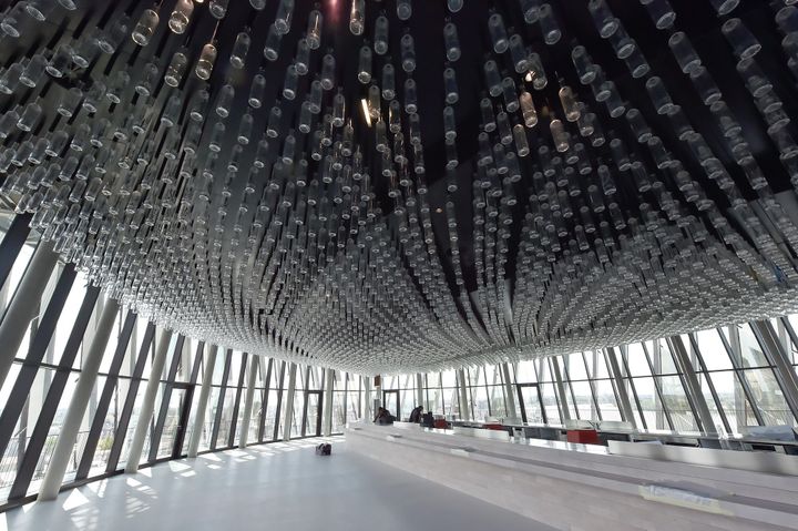 La Cité du Vin vue de l'intérieur
 (GEORGES GOBET / AFP)