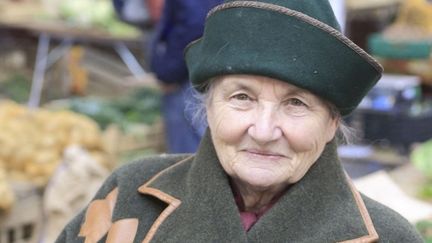 La première femme cuisinière à l'Elysée, Danièle Mazet-Delpeuch, qui a servi François Mitterrand, à Brive-la-Gaillarde (Corrèze) en 2018. (MAISANT LUDOVIC/HEMIS.FR/HEMIS.FR)