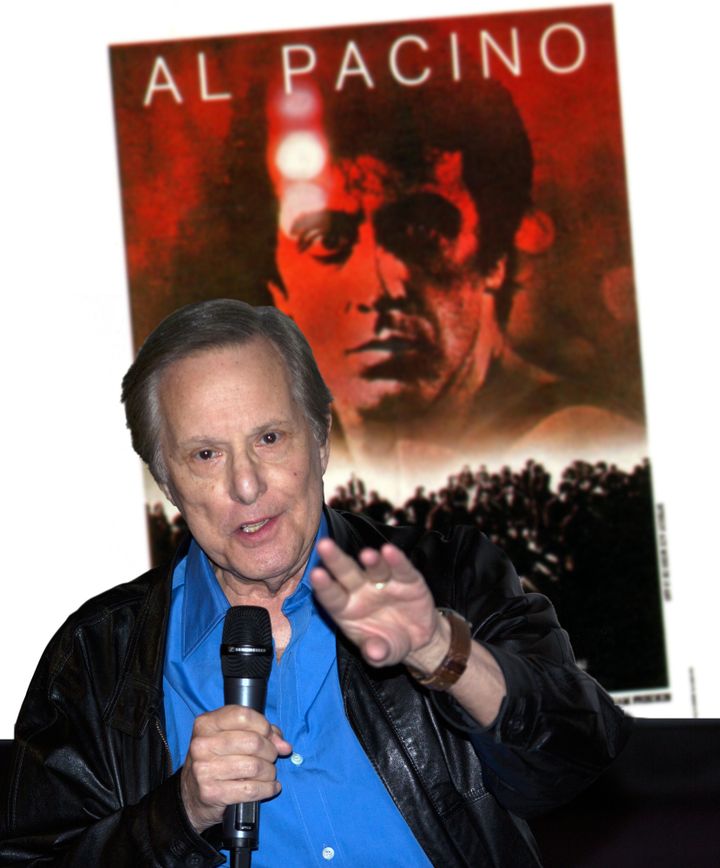 William Friedkin à Lyon  devant une affiche de "La chasse" (montage)
 (Jean-François Lixon)