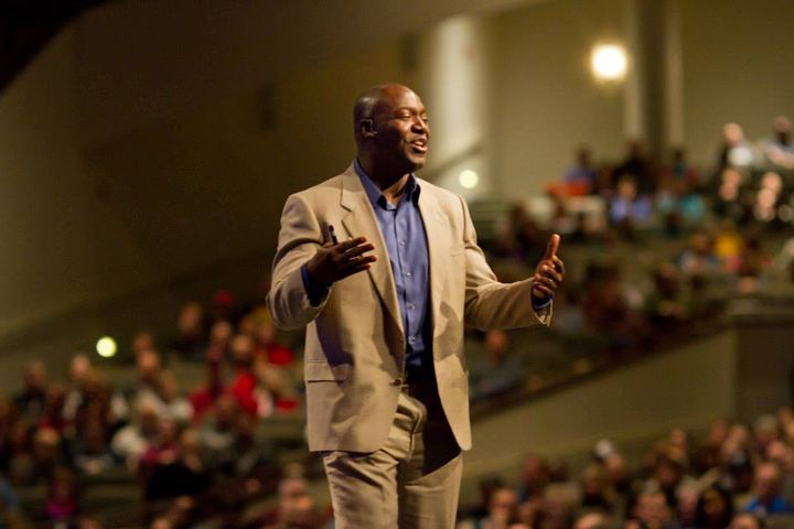 Le Jamaïcain Devon Harris lors d'une conférence aux Etats-Unis. (COLLECTION PRIVEE / DEVON HARRIS)