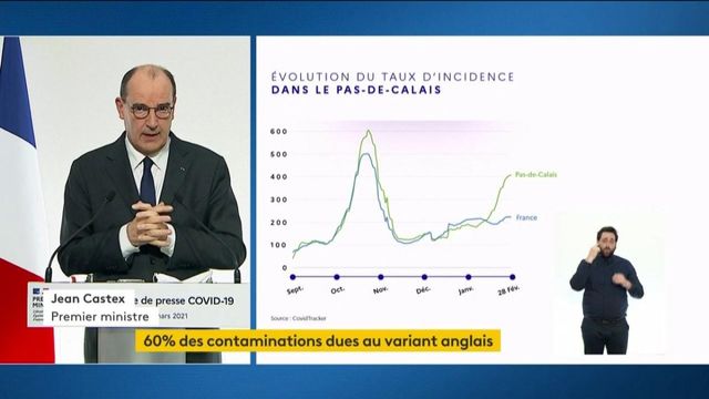 Covid-19 : Jean Castex annonce l'extension du confinement le week-end au Pas-de-Calais