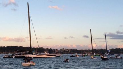 &nbsp; (Les plus grands bateaux encore amarrés à Dinard © RF/ Fabrice Rigobert)