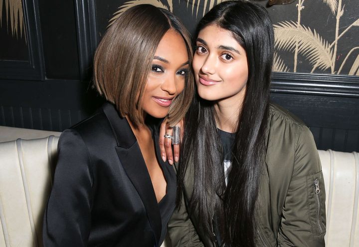 Jourdan Dunn (&agrave; g.) et Neelam Gill, &agrave; New York, le 10 f&eacute;vrier 2015.&nbsp; (SIPANY / SIPA / SIPA USA)