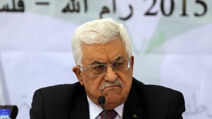 Le leader palestinien Mahmoud Abbas, le 4 mars 2015 &agrave; Ramallah. (ABBAS MOMANI / AFP)