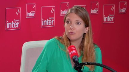 Aurore Bergé était l'invitée de France Inter le 20 juillet 2022. (FRANCE INTER / RADIO FRANCE)