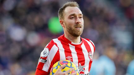 Christian Eriksen sous les couleurs de Brentford, le 26 février 2022 face à Newcastle.&nbsp; (NIGEL KEENE / PROSPORTSIMAGES)