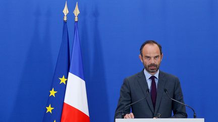 Le Premier ministre Edouard Philippe, lors d'une conférence de presse à Matignon à Paris, le 29 juin 2017.&nbsp; (GEOFFROY VAN DER HASSELT / AFP)