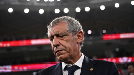 Fernando Santos, le 10 décembre 2022, après l'élimination du Portugal de la Coupe du monde, contre le Maroc (1-0), au Qatar. (KIRILL KUDRYAVTSEV / AFP)