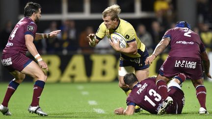 Clermont a déjà affronté l'UBB à domicile cette saison. Les Jaunards s'étaient imposés 40-16 (THIERRY ZOCCOLAN / AFP)