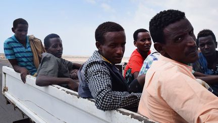 Migrants africains aux mains des forces pro-gouvernementales yéménites soutenues par l'Arabie Saoudite. (AFP PHOTO / SALEH AL-OBEIDI)