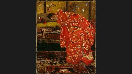 George Hendrik Breitner, Girl in Red Kimono, GeesjeKwak, 1893-95.
 (Norrtman Master Paintings, Amsterdam.)