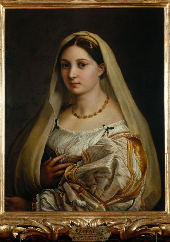 "Femme au voile", dit "La Velata", Rapha&euml;l (vers 1512-1518). Huile sur toile,&nbsp;82 x 60,5 cm. Florence, Galerie Palatine, palais&nbsp;Pitti. (SCALA – COURTESY OF THE MINISTERO BENI E ATT. CULTURALI)