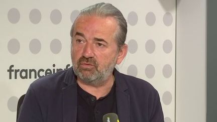 Le porte-parole du Comité international de la Croix Rouge Frédéric Joli, le 16 mars 2022 sur franceinfo. (FRANCEINFO / RADIO FRANCE)