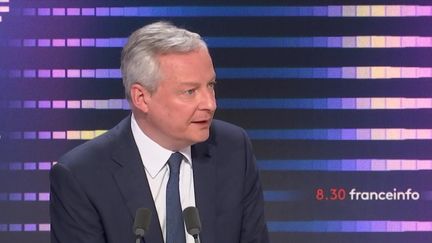 Bruno Le Maire, ministre de l’Economie, des Finances et de la Relance, était mardi 1er mars l’invité du 8h30 franceinfo.&nbsp; (FRANCEINFO / RADIOFRANCE)