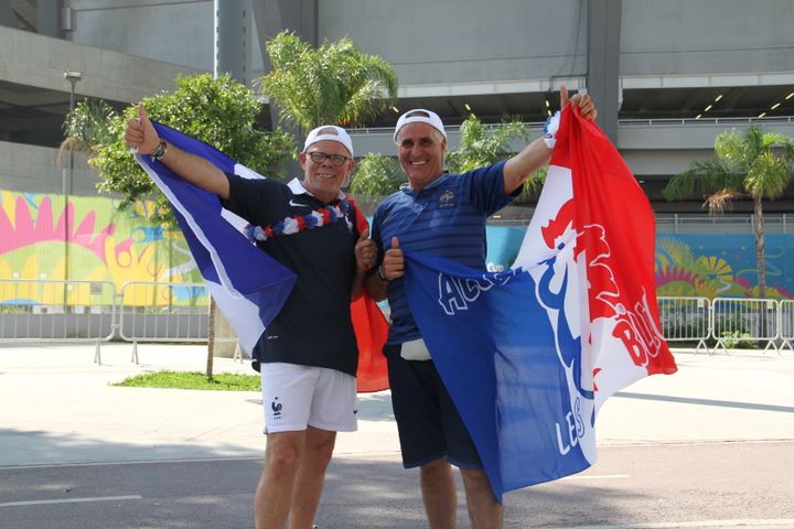 &nbsp; (Benjamin et Marc ont vu le Maracanã grâce au cadeau offert par leurs épouses © RF/GA)