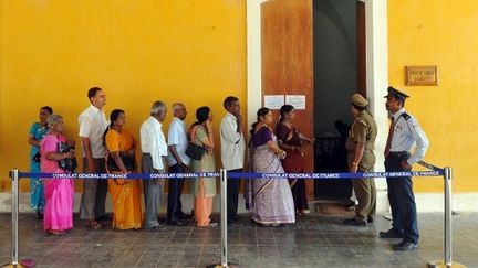 La difficile campagne des candidats dans les circonscriptions des Français de l'étranger (Manjunath Kiran / AFP)