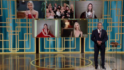 Cérémonie des Golden Globes, avec Ben Stiller, le 28 février 2021.&nbsp; (NBC / NBCUNIVERSAL)