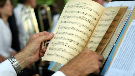 Les partitions sont signées d'Eugène Anthiome,&nbsp;un compositeur oublié de la seconde partie du XIXe siècle. (BRUNO LEVESQUE / MAXPPP)