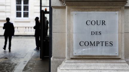 L'entrée de la Cour des comptes à Paris, le 22 janvier 2018. (LUDOVIC MARIN / AFP)