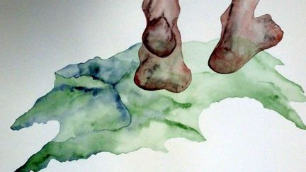 " Paysages mouvants" aquarelle de Patricia Cartereau artiste invitée à la biennale d'art contemporain de Melle
 (Patricia Cartereau / Biennale de Melle)