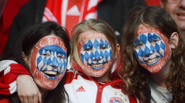 Les supportrices du Bayern Munich sont pr&ecirc;tes pour la finale de la Ligue des champions.&nbsp; (OLIVER LANG/AP/SIPA / AP)